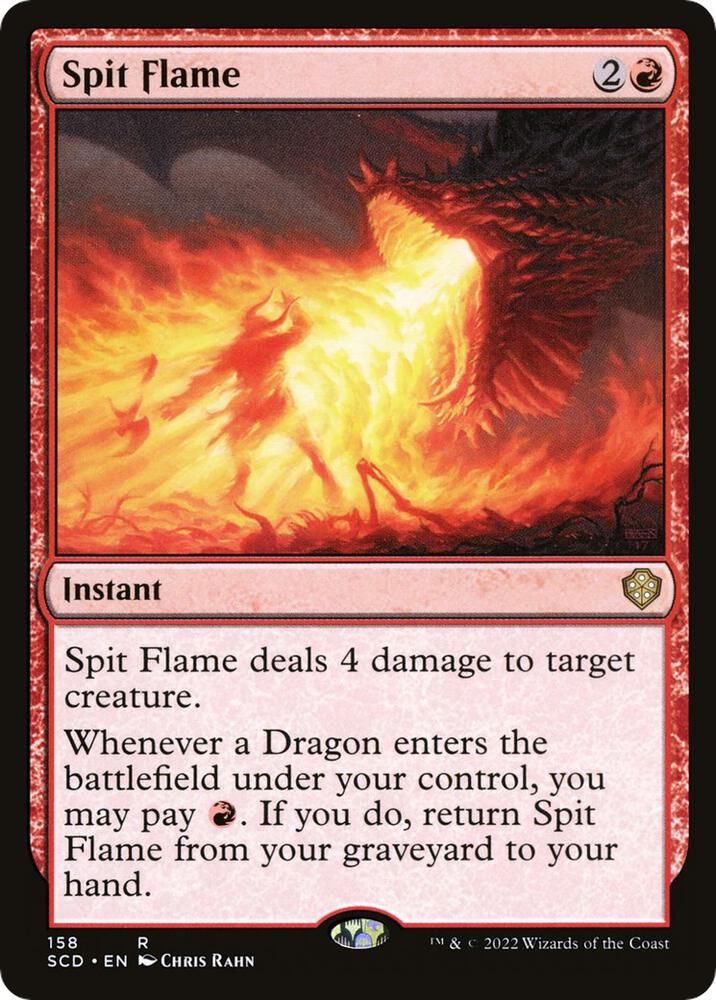 Spit Flame 158 card from Starter Commander Decks