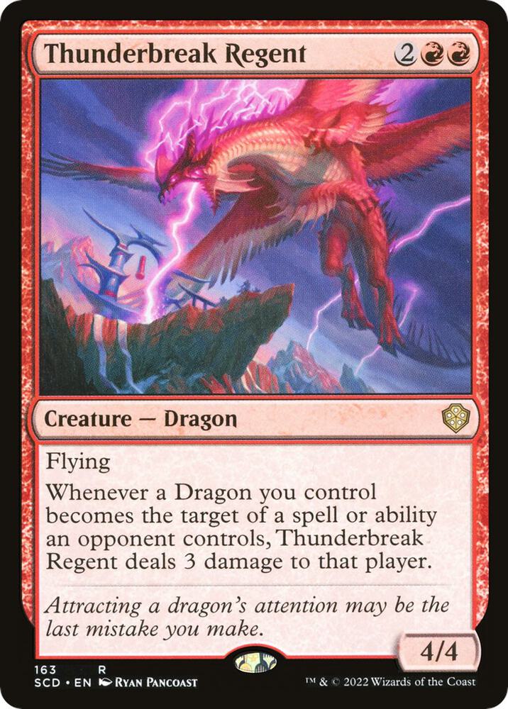 Thunderbreak Regent 163 card from Starter Commander Decks