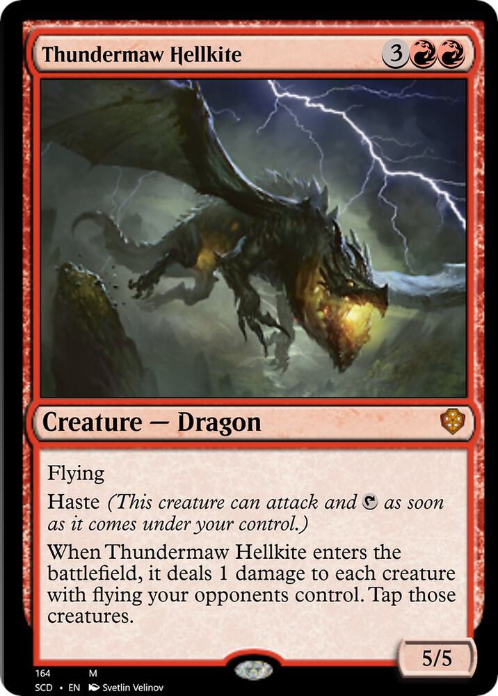 Thundermaw Hellkite 164 card from Starter Commander Decks
