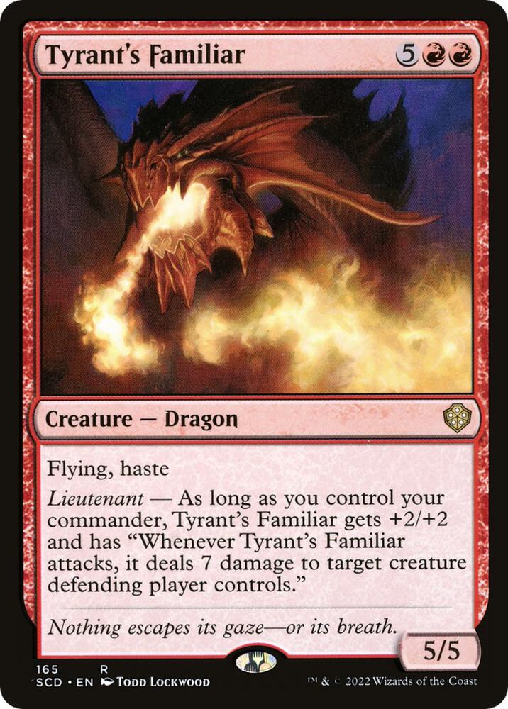 Tyrant's Familiar 165 card from Starter Commander Decks