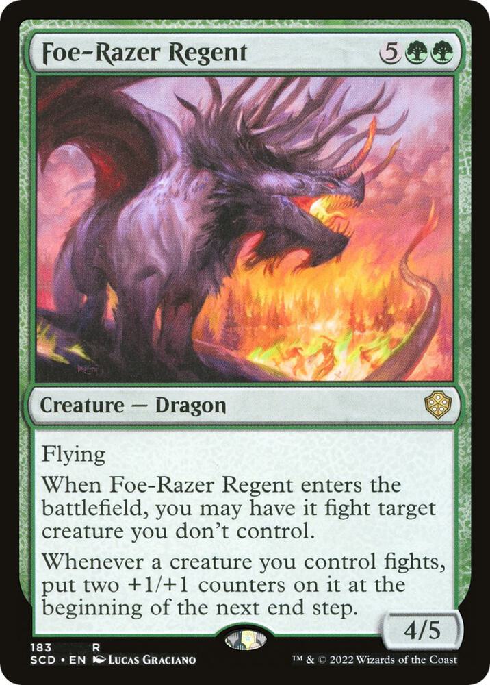 Foe-Razer Regent 183 card from Starter Commander Decks