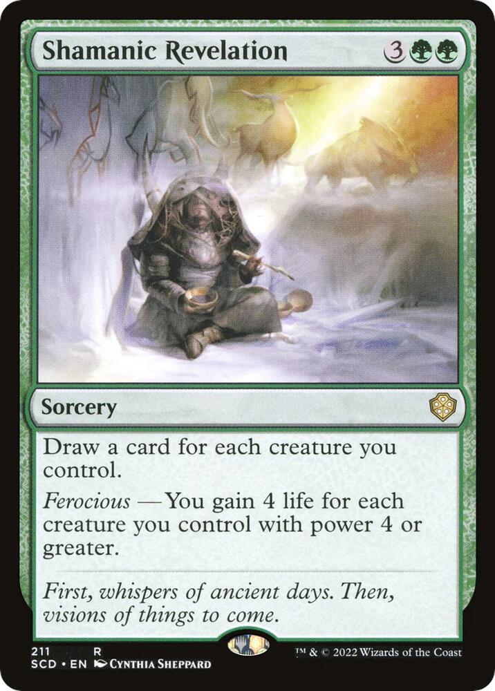 Shamanic Revelation 211 card from Starter Commander Decks