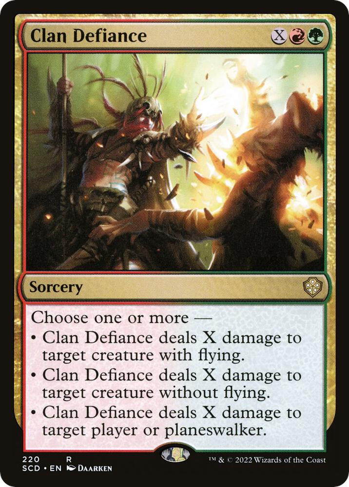 Clan Defiance 220 card from Starter Commander Decks