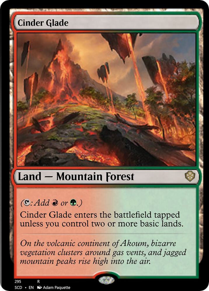 Cinder Glade 295 card from Starter Commander Decks