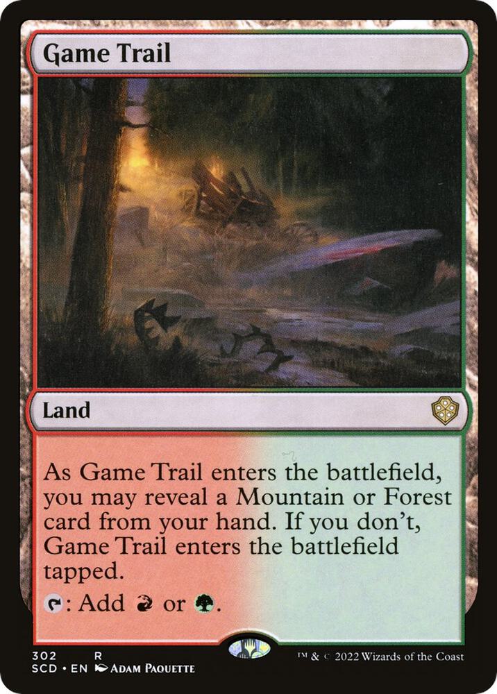 Game Trail 302 card from Starter Commander Decks
