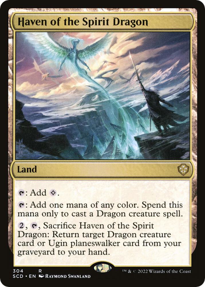 Haven of the Spirit Dragon 304 card from Starter Commander Decks