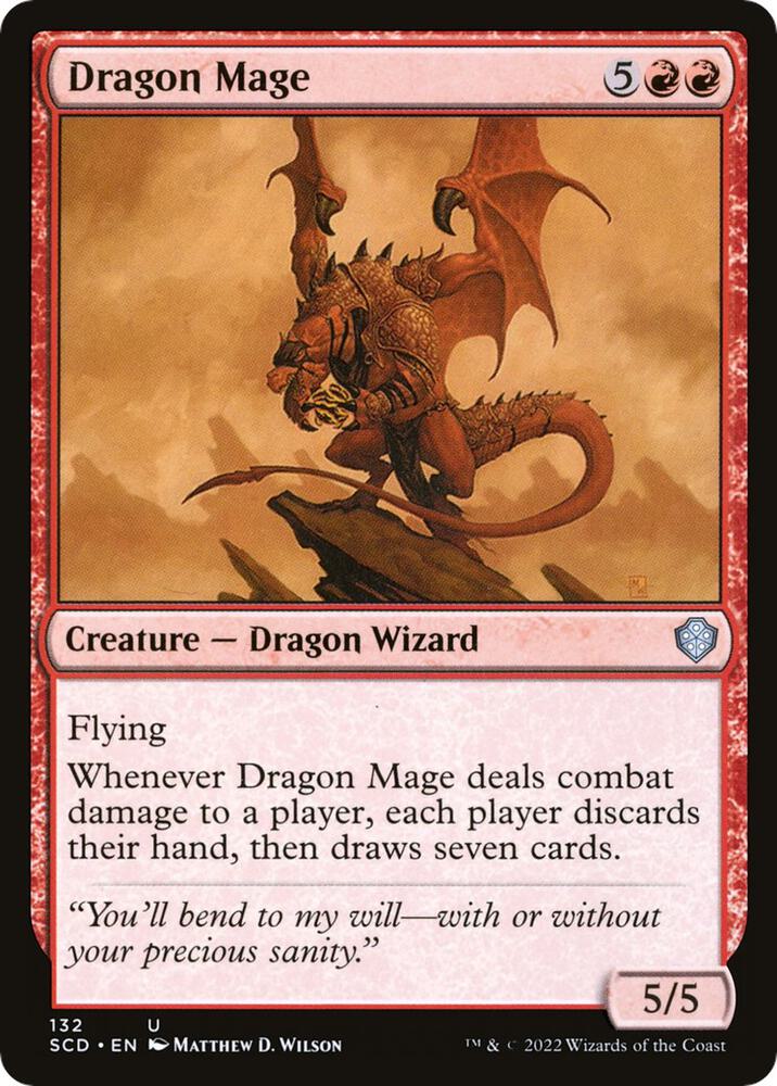 Dragon Mage 132 card from Starter Commander Decks