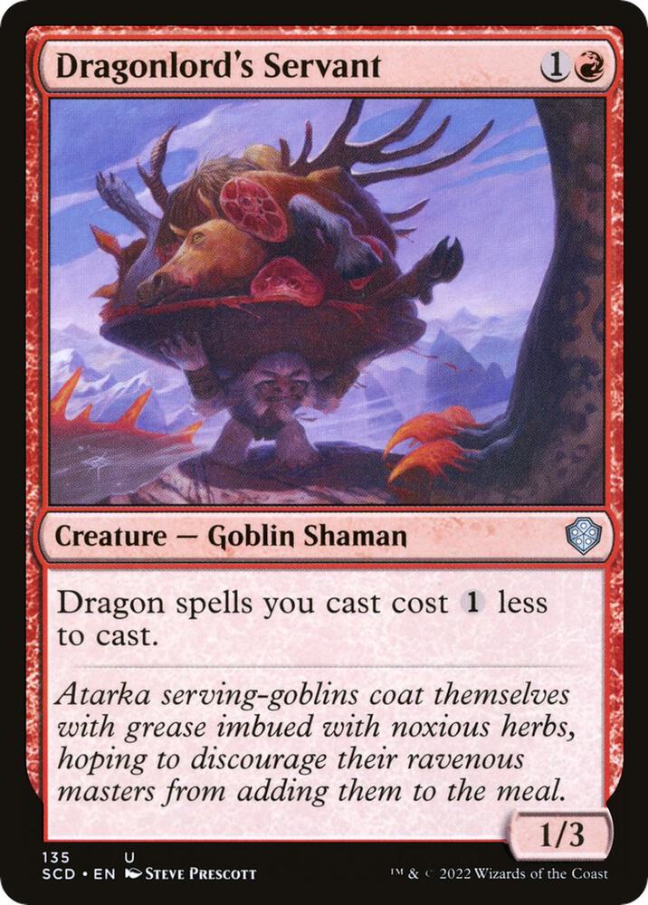 Dragonlord's Servant 135 card from Starter Commander Decks