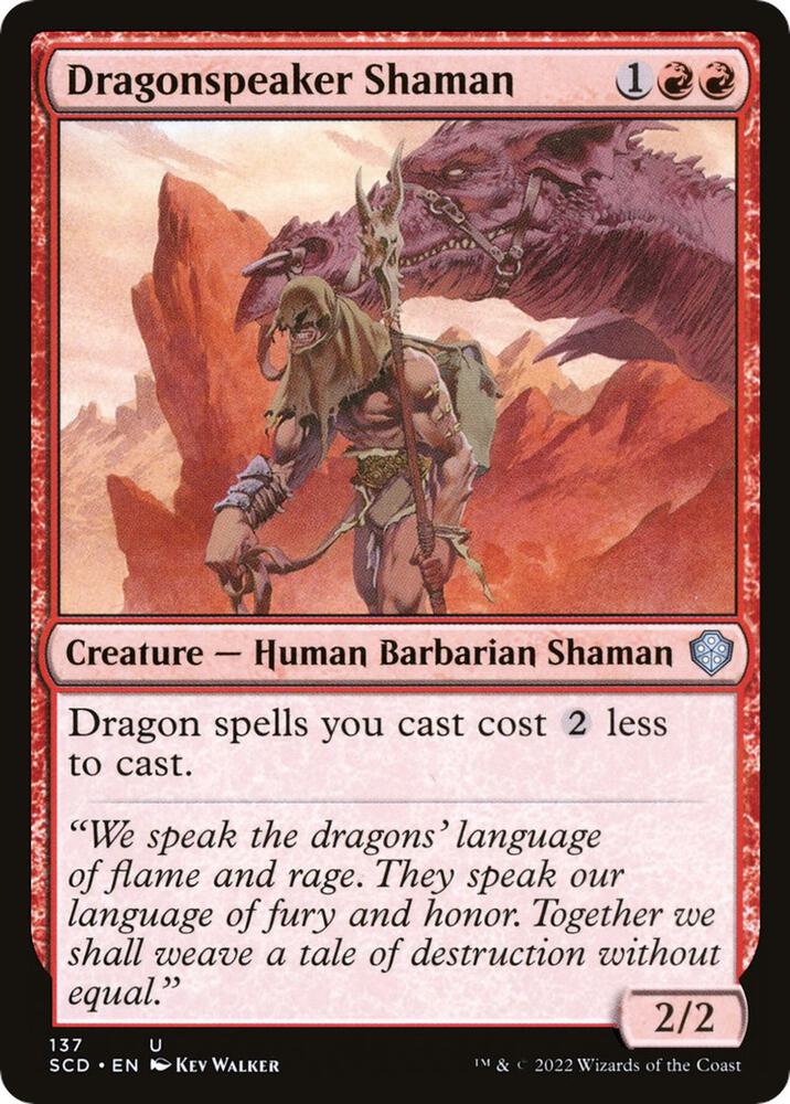 Dragonspeaker Shaman 137 card from Starter Commander Decks