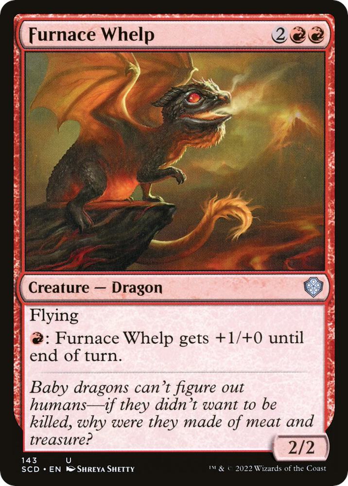 Furnace Whelp 143 card from Starter Commander Decks