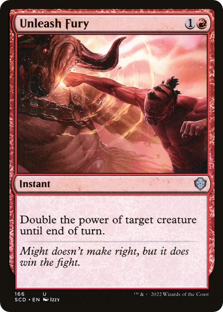Unleash Fury 166 card from Starter Commander Decks