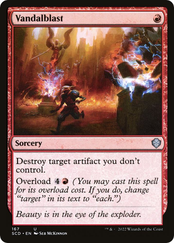 Vandalblast 167 card from Starter Commander Decks