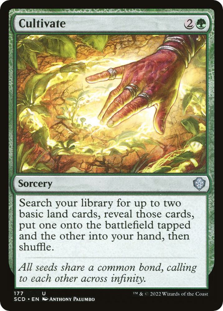 Cultivate 177 card from Starter Commander Decks