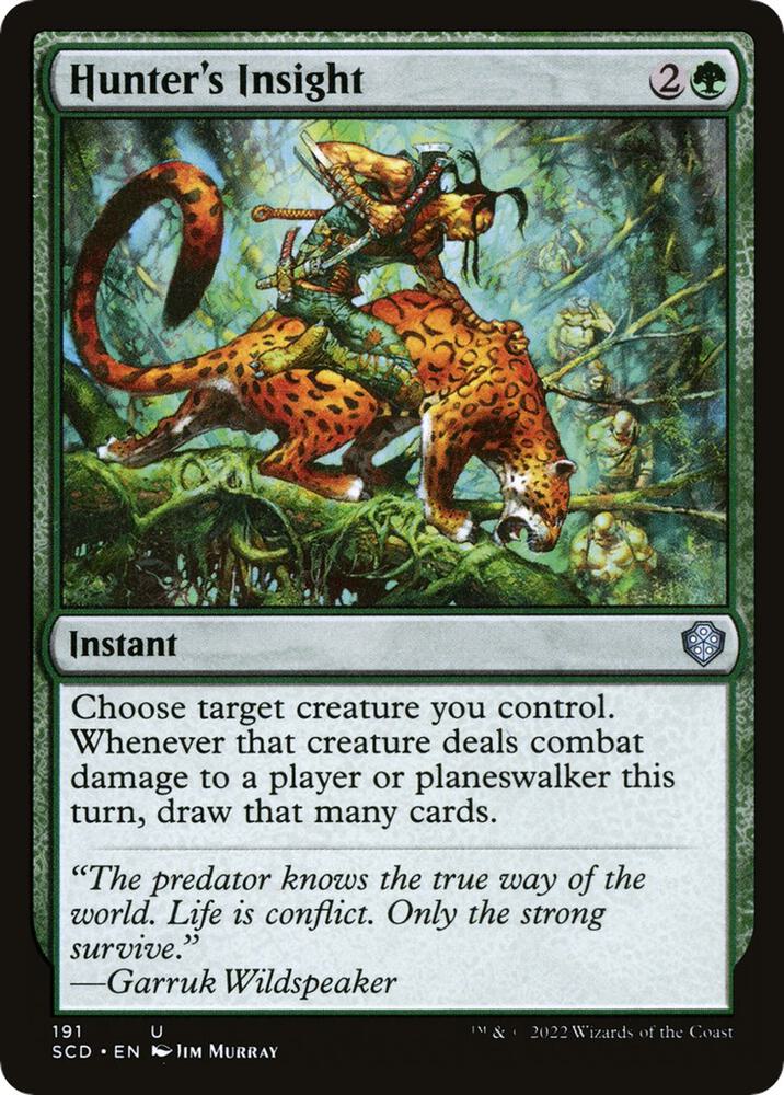 Hunter's Insight 191 card from Starter Commander Decks