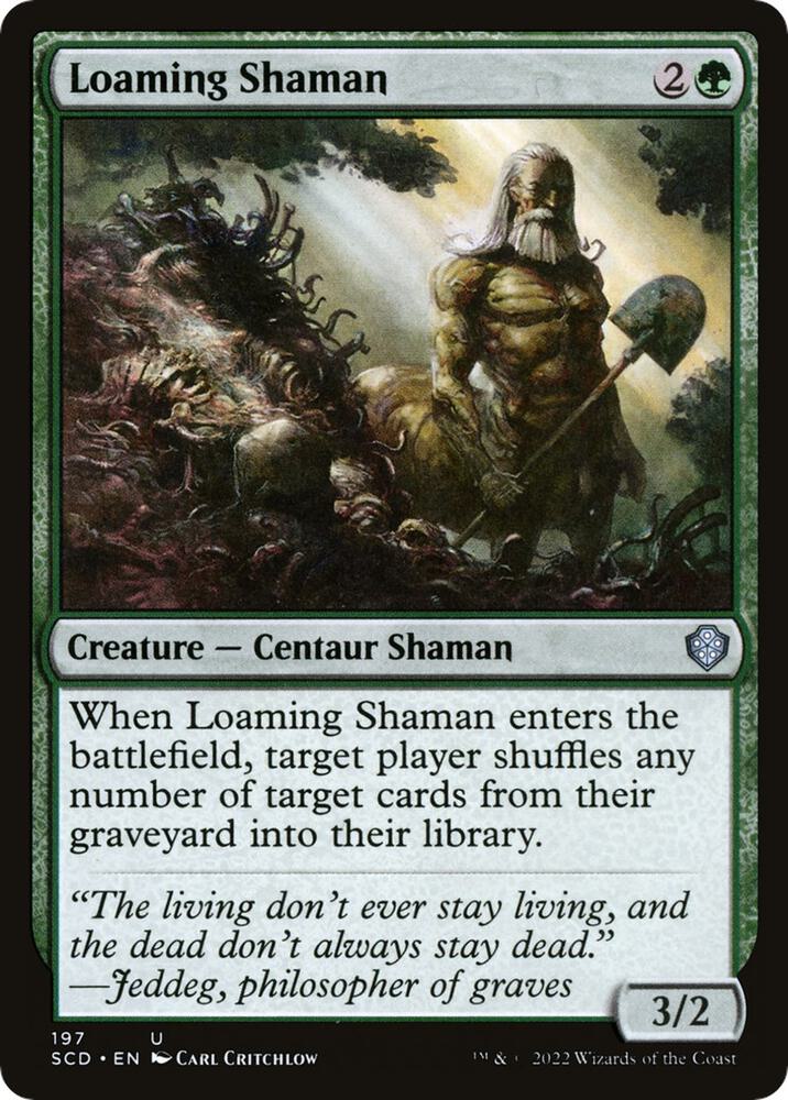 Loaming Shaman 197 card from Starter Commander Decks