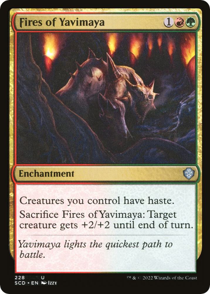 Fires of Yavimaya 228 card from Starter Commander Decks