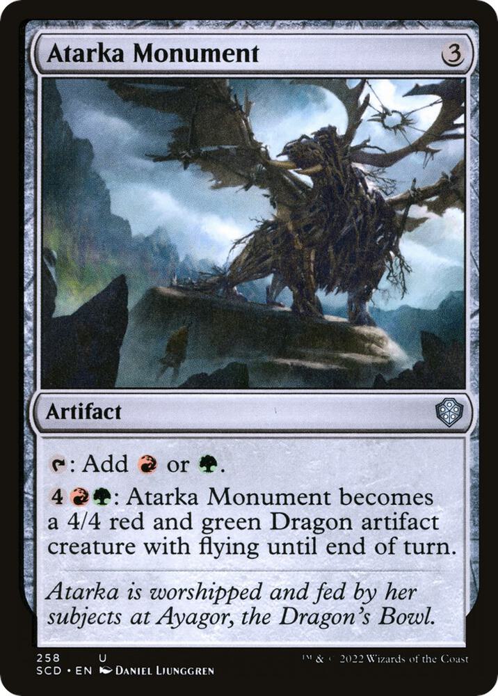Atarka Monument 258 card from Starter Commander Decks