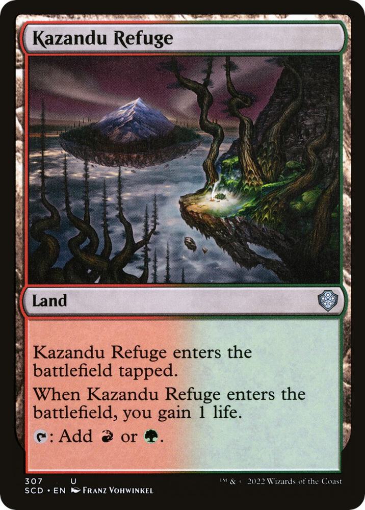 Kazandu Refuge 307 card from Starter Commander Decks