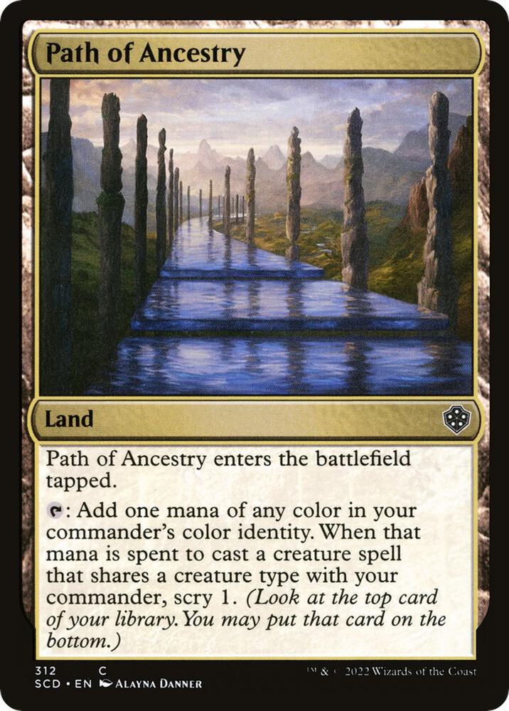 Path of Ancestry 312 card from Starter Commander Decks