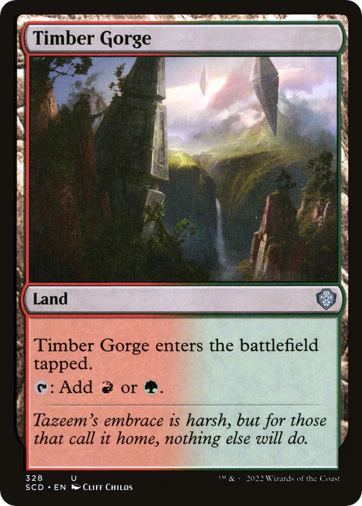 Timber Gorge 328 card from Starter Commander Decks