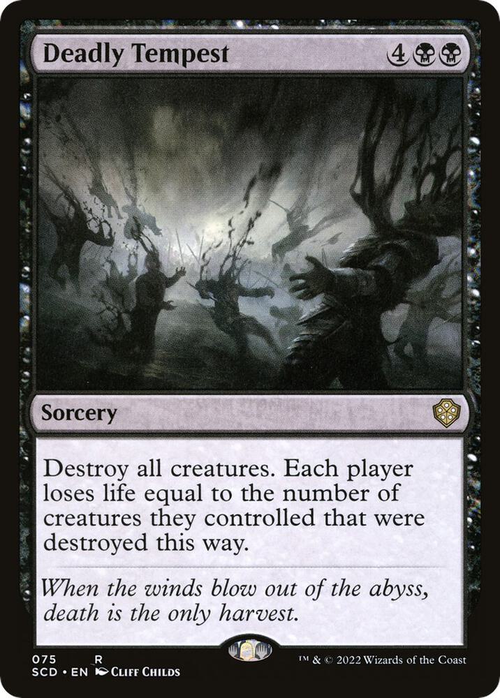 Deadly Tempest 75 card from Starter Commander Decks