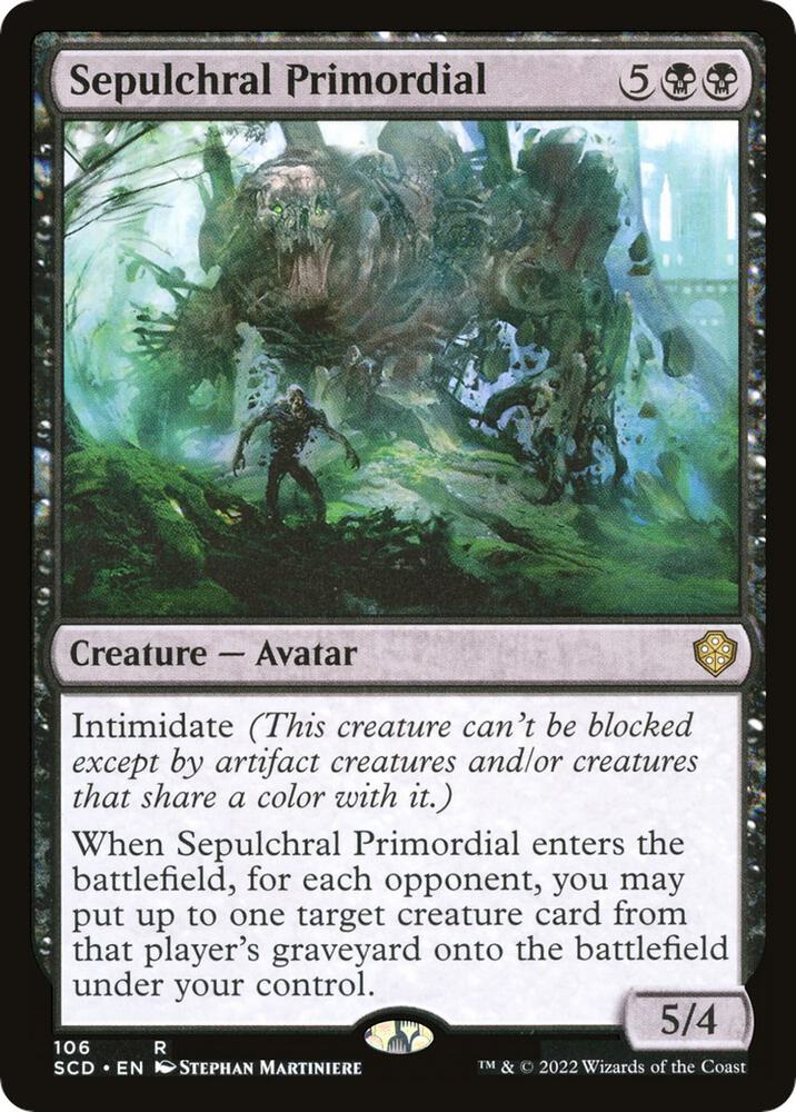 Sepulchral Primordial 106 card from Starter Commander Decks