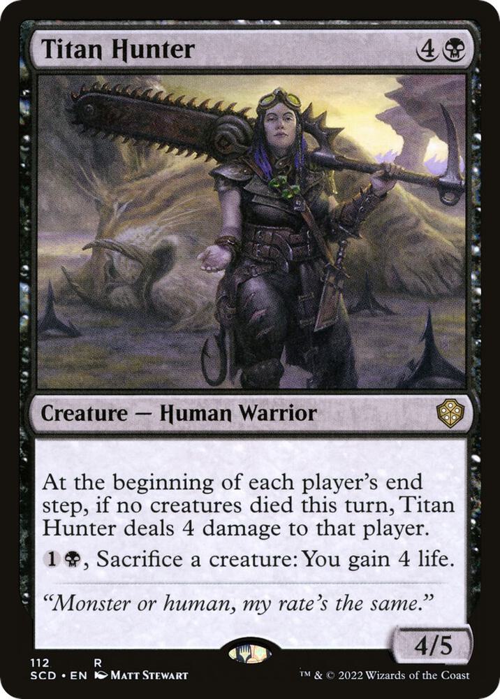 Titan Hunter 112 card from Starter Commander Decks