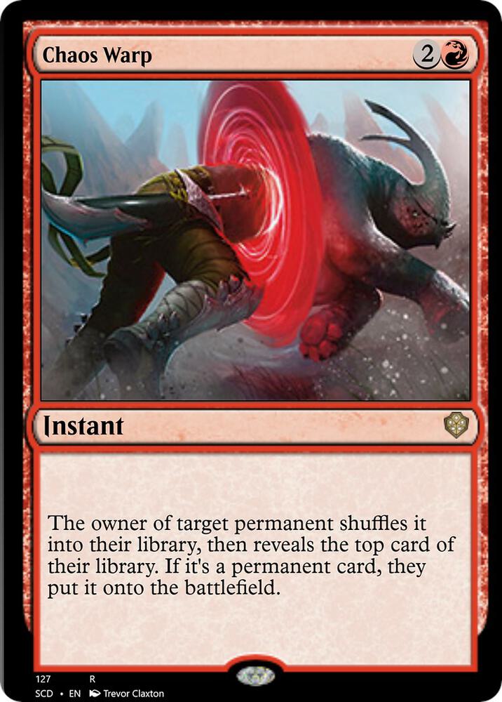 Chaos Warp 127 card from Starter Commander Decks