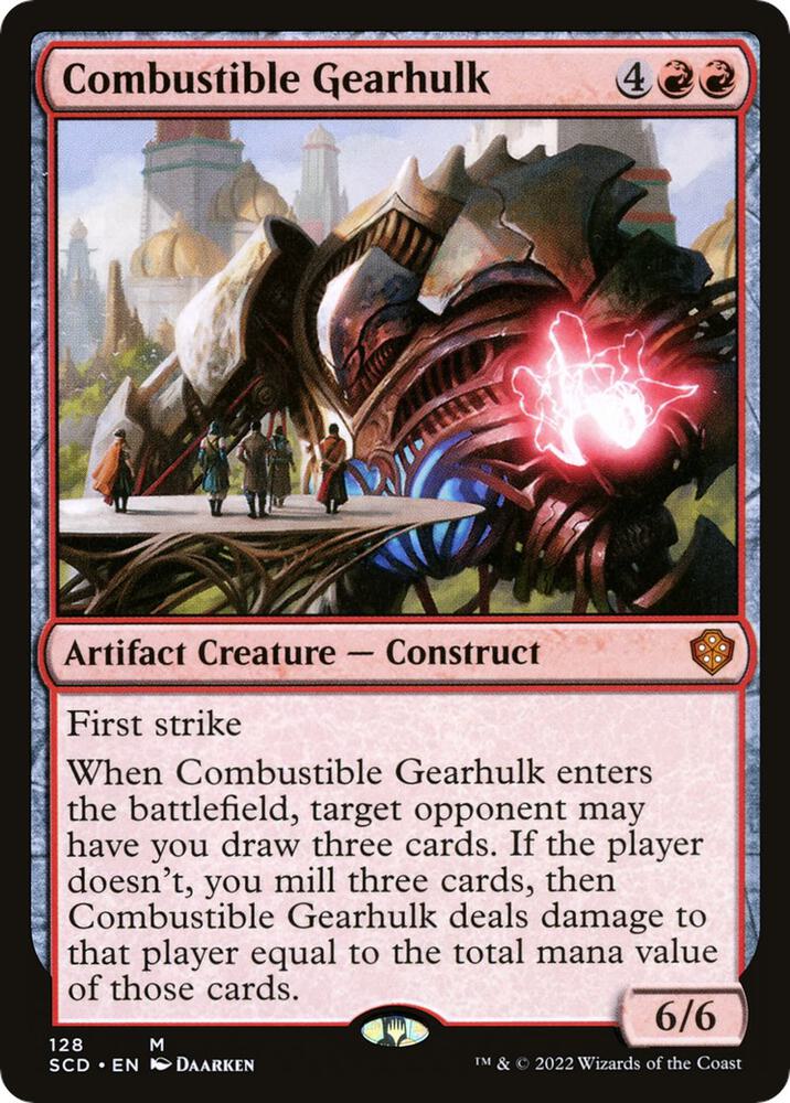 Combustible Gearhulk 128 card from Starter Commander Decks