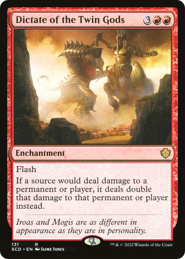 Dictate of the Twin Gods 131 card from Starter Commander Decks