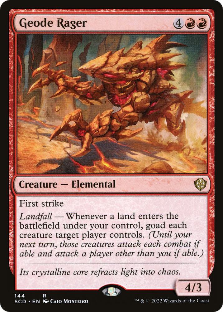 Geode Rager 144 card from Starter Commander Decks