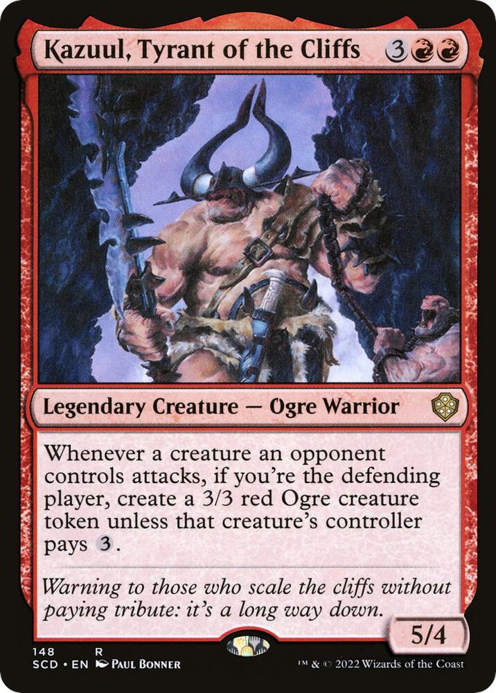 Kazuul, Tyrant of the Cliffs 148 card from Starter Commander Decks