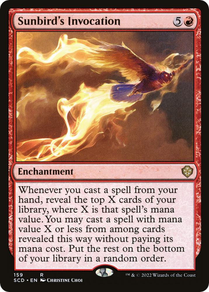 Sunbird's Invocation 159 card from Starter Commander Decks