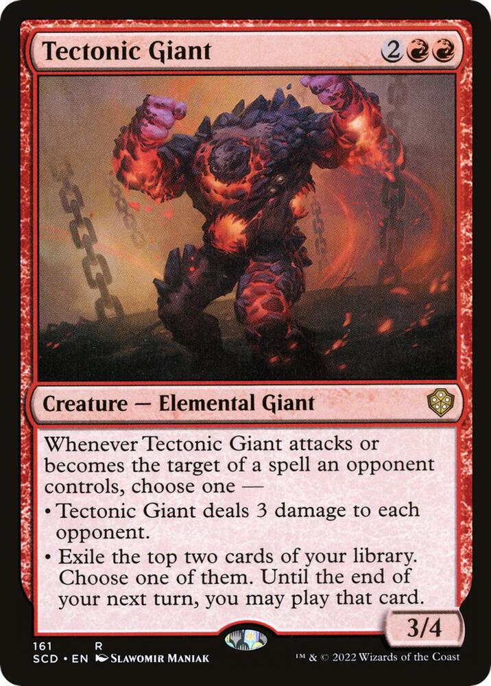Tectonic Giant 161 card from Starter Commander Decks