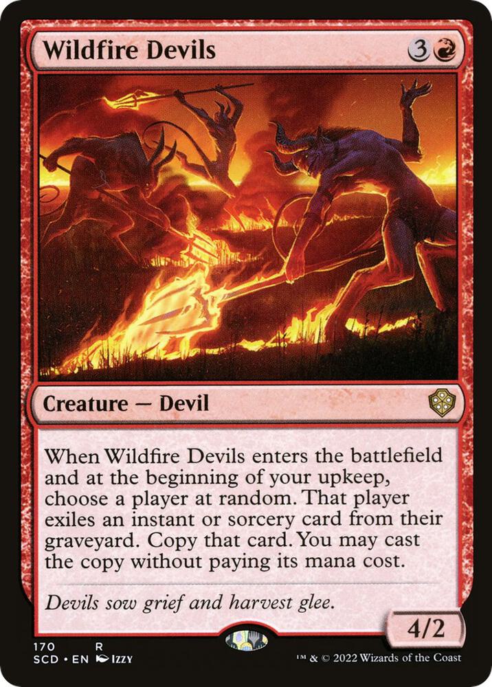 Wildfire Devils 170 card from Starter Commander Decks