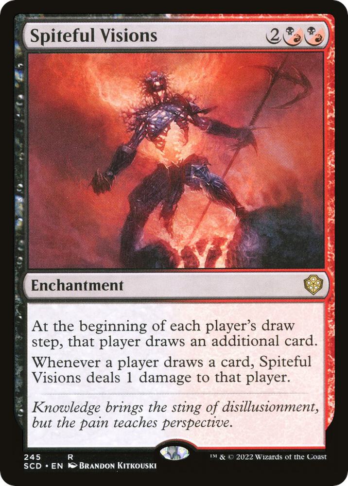Spiteful Visions 245 card from Starter Commander Decks