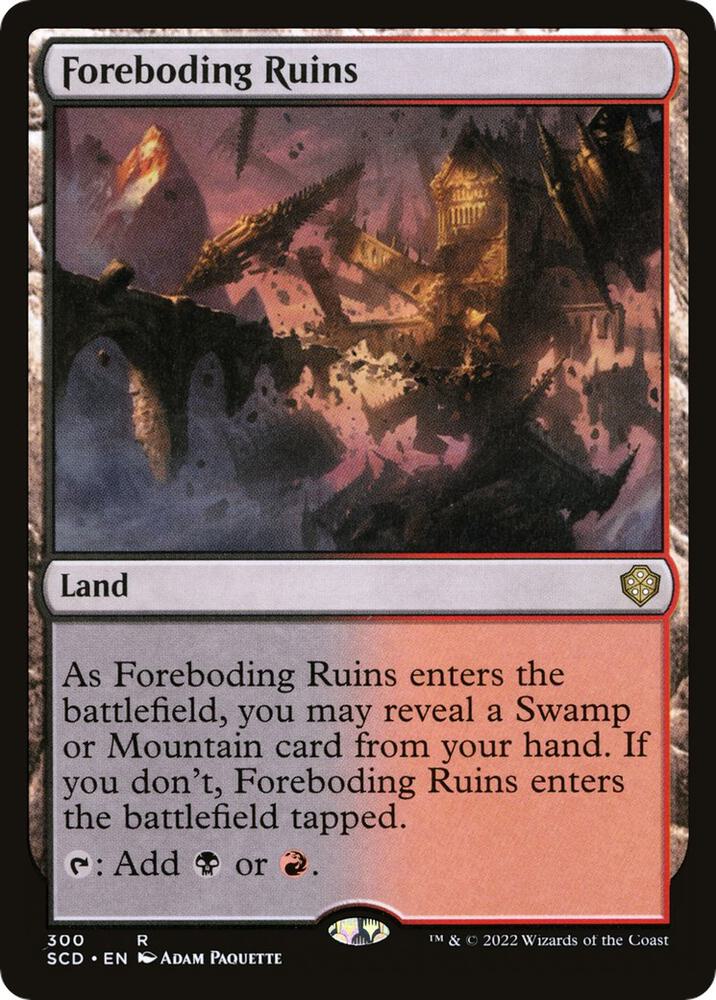 Foreboding Ruins 300 card from Starter Commander Decks