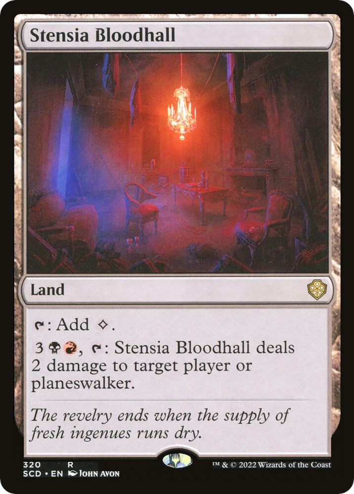 Stensia Bloodhall 320 card from Starter Commander Decks