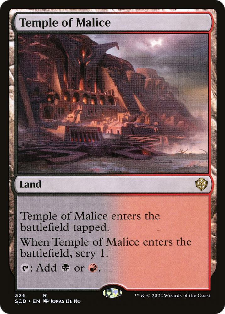 Temple of Malice 326 card from Starter Commander Decks