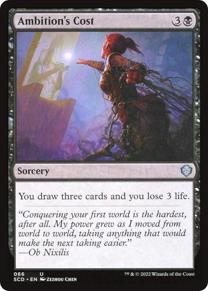 Ambition's Cost 66 card from Starter Commander Decks