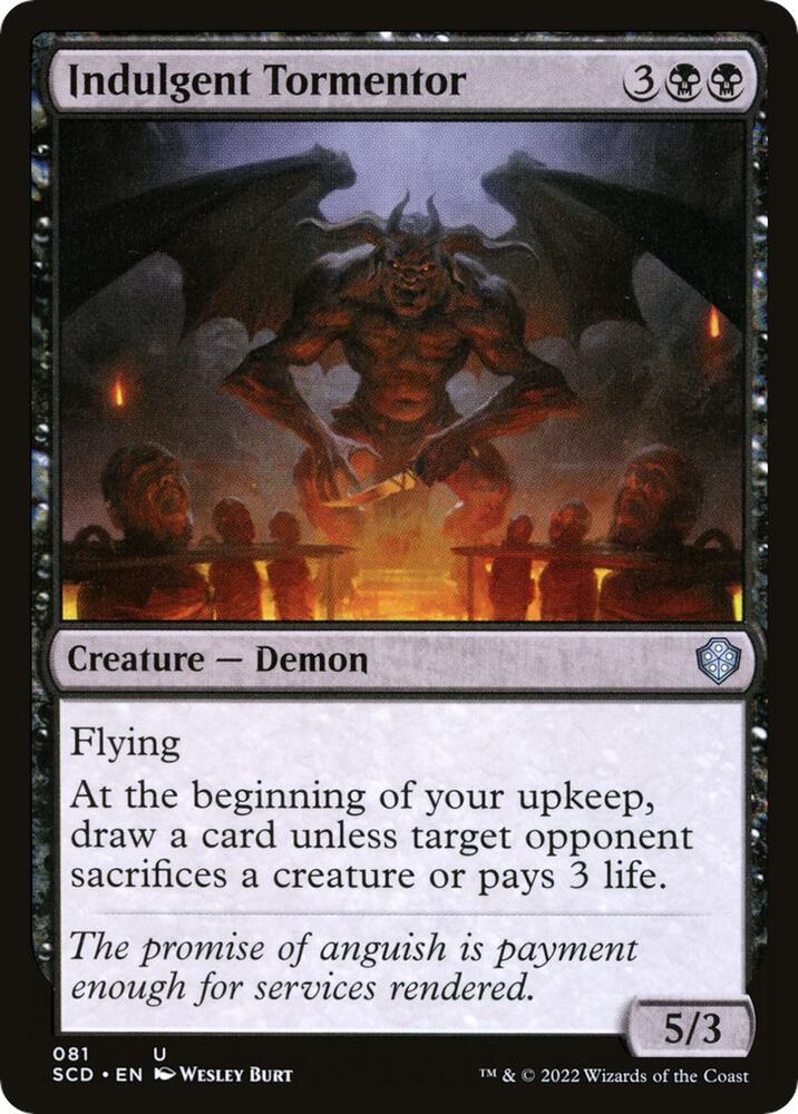 Indulgent Tormentor 81 card from Starter Commander Decks