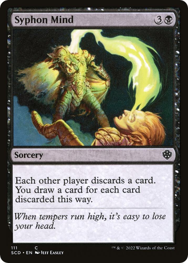 Syphon Mind 111 card from Starter Commander Decks