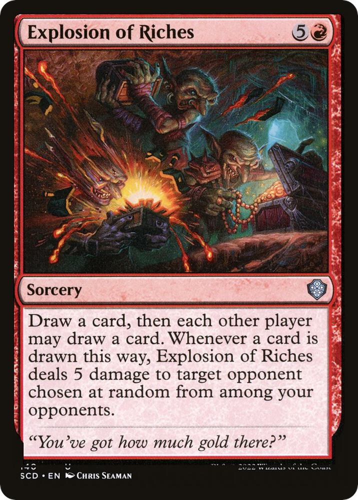 Explosion of Riches 140 card from Starter Commander Decks