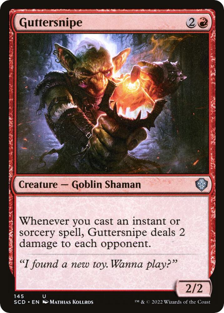 Guttersnipe 145 card from Starter Commander Decks