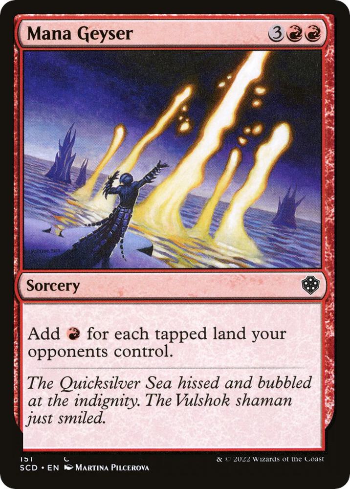 Mana Geyser 151 card from Starter Commander Decks
