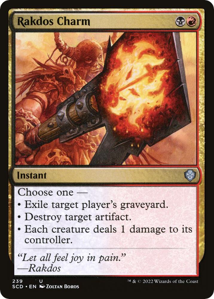 Rakdos Charm 239 card from Starter Commander Decks