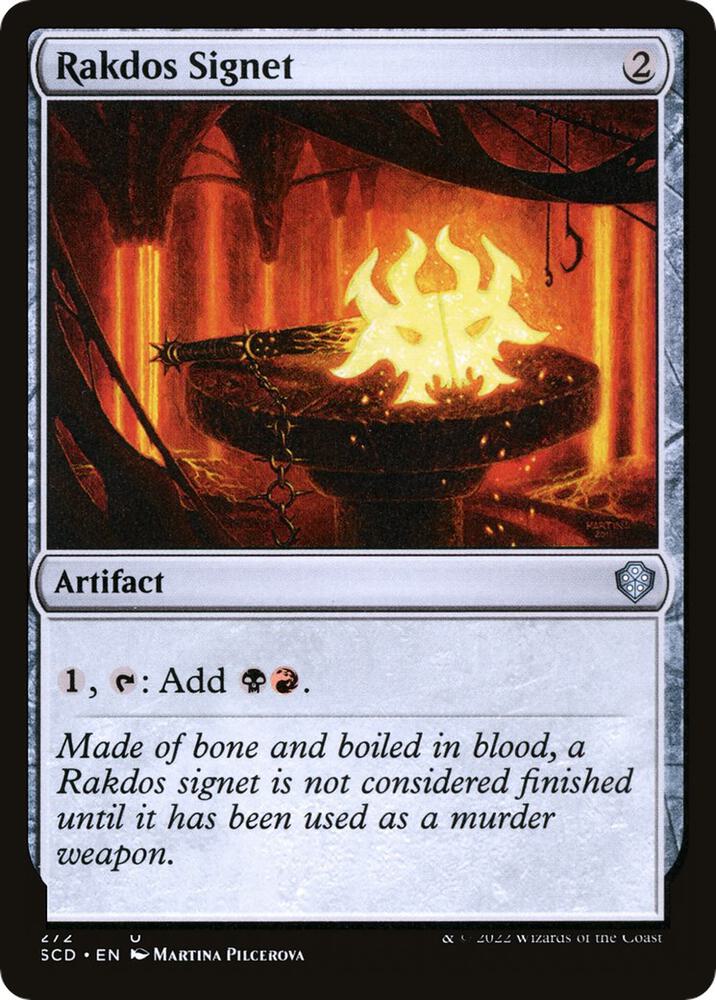 Rakdos Signet 272 card from Starter Commander Decks