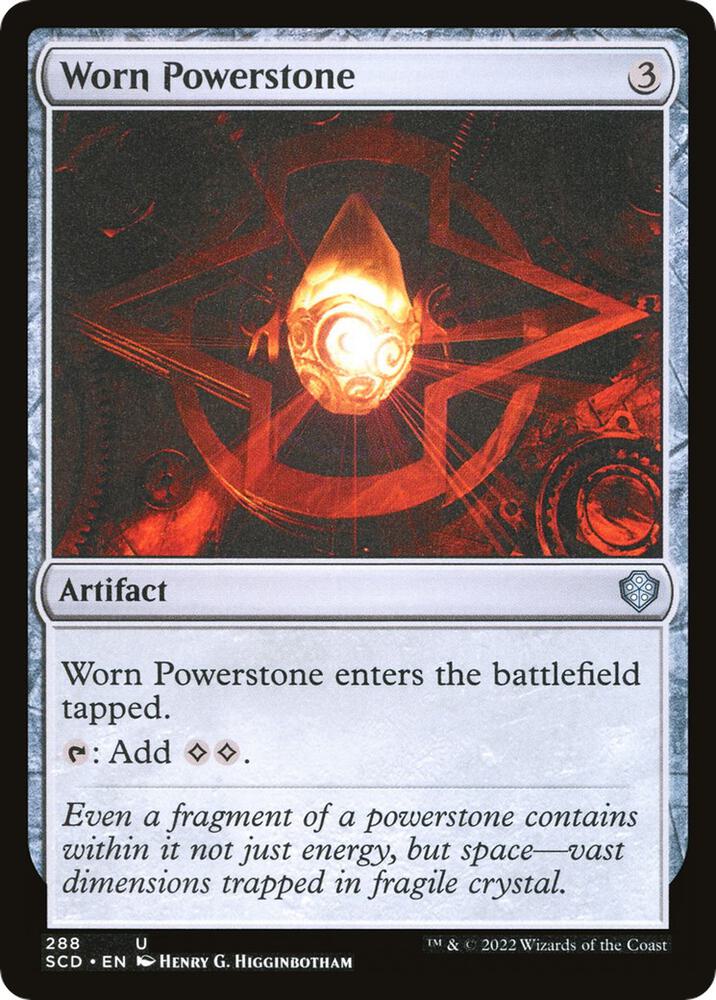 Worn Powerstone 288 card from Starter Commander Decks