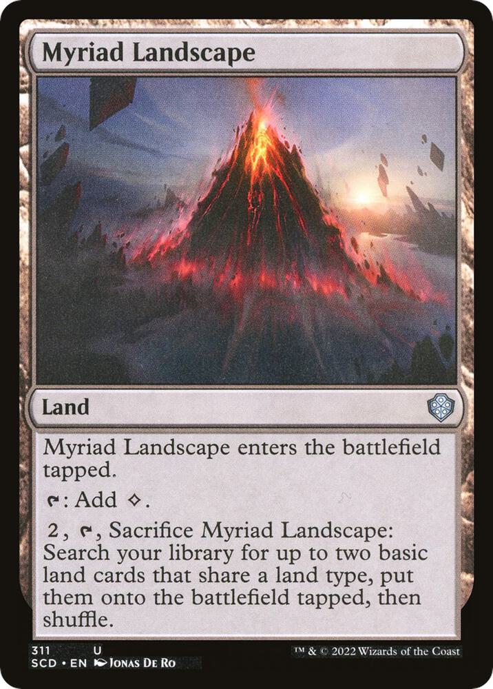 Myriad Landscape 311 card from Starter Commander Decks