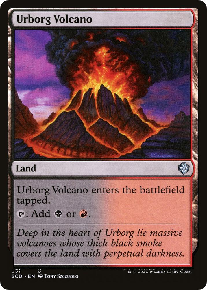 Urborg Volcano 331 card from Starter Commander Decks
